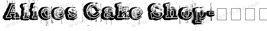 Alices Cake Shop字体转换